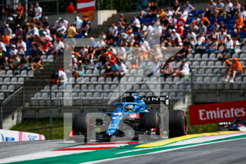 2021-06-27 - ALONSO Fernando (spa), Alpine F1 A521, action during the Formula 1 Grosser Preis Der Steiermark 2021, 2021 Styrian Grand Prix, 8th round of the 2021 FIA Formula One World Championship from June 25 to 27, 2021 on the Red Bull Ring, in Spielberg, Austria - Photo Florent Gooden / DPPI - FORMULA 1 GROSSER PREIS DER STEIERMARK 2021, 2021 STYRIAN GRAND PRIX - FORMULA 1 - MOTORS