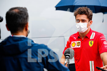 2021-07-01 - LECLERC Charles (mco), Scuderia Ferrari SF21, portrait interview Canal+during the Formula 1 Grosser Preis Von Osterreich 2021, 2021 Austrian Grand Prix, 9th round of the 2021 FIA Formula One World Championship from July 2 to 4, 2021 on the Red Bull Ring, in Spielberg, Austria - Photo Florent Gooden / DPPI - FORMULA 1 GROSSER PREIS VON OSTERREICH 2021, 2021 AUSTRIAN GRAND PRIX - FORMULA 1 - MOTORS