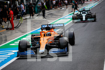 2021-07-02 - 03 RICCIARDO Daniel (aus), McLaren MCL35M, 18 STROLL Lance (can), Aston Martin F1 AMR21, action during the Formula 1 Grosser Preis Von Osterreich 2021, 2021 Austrian Grand Prix, 9th round of the 2021 FIA Formula One World Championship from July 2 to 4, 2021 on the Red Bull Ring, in Spielberg, Austria - Photo Florent Gooden / DPPI - FORMULA 1 GROSSER PREIS VON OSTERREICH 2021, 2021 AUSTRIAN GRAND PRIX - FORMULA 1 - MOTORS