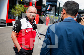 2021-07-03 - VASSEUR Frederic (fra), Team Principal of Alfa Romeo Racing ORLEN, portrait Canal+ interview during the Formula 1 Grosser Preis Von Osterreich 2021, 2021 Austrian Grand Prix, 9th round of the 2021 FIA Formula One World Championship from July 2 to 4, 2021 on the Red Bull Ring, in Spielberg, Austria - Photo Florent Gooden / DPPI - FORMULA 1 GROSSER PREIS VON OSTERREICH 2021, 2021 AUSTRIAN GRAND PRIX - FORMULA 1 - MOTORS