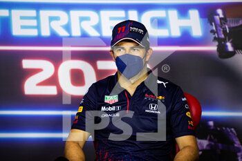 2021-07-03 - PEREZ Sergio (mex), Red Bull Racing Honda RB16B, portrait during the Formula 1 Grosser Preis Von Osterreich 2021, 2021 Austrian Grand Prix, 9th round of the 2021 FIA Formula One World Championship from July 2 to 4, 2021 on the Red Bull Ring, in Spielberg, Austria - Photo Joao Filipe / DPPI - FORMULA 1 GROSSER PREIS VON OSTERREICH 2021, 2021 AUSTRIAN GRAND PRIX - FORMULA 1 - MOTORS