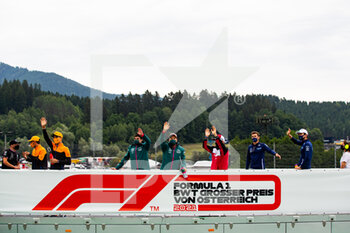 2021-07-04 - Drivers parade during the Formula 1 Grosser Preis Von Osterreich 2021, 2021 Austrian Grand Prix, 9th round of the 2021 FIA Formula One World Championship from July 2 to 4, 2021 on the Red Bull Ring, in Spielberg, Austria - Photo Joao Filipe / DPPI - FORMULA 1 GROSSER PREIS VON OSTERREICH 2021, 2021 AUSTRIAN GRAND PRIX - FORMULA 1 - MOTORS