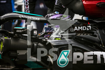 2021-07-04 - HAMILTON Lewis (gbr), Mercedes AMG F1 GP W12 E Performance, portrait, starting grid, grille de depart, during the Formula 1 Grosser Preis Von Osterreich 2021, 2021 Austrian Grand Prix, 9th round of the 2021 FIA Formula One World Championship from July 2 to 4, 2021 on the Red Bull Ring, in Spielberg, Austria - Photo Joao Filipe / DPPI - FORMULA 1 GROSSER PREIS VON OSTERREICH 2021, 2021 AUSTRIAN GRAND PRIX - FORMULA 1 - MOTORS