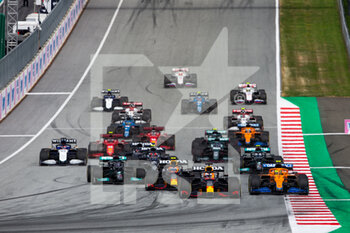 2021-07-04 - Start of the the Formula 1 Grosser Preis Von Osterreich 2021, 2021 Austrian Grand Prix, 9th round of the 2021 FIA Formula One World Championship from July 2 to 4, 2021 on the Red Bull Ring, in Spielberg, Austria - Photo Joao Filipe / DPPI - FORMULA 1 GROSSER PREIS VON OSTERREICH 2021, 2021 AUSTRIAN GRAND PRIX - FORMULA 1 - MOTORS