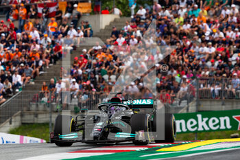 2021-07-04 - 44 HAMILTON Lewis (gbr), Mercedes AMG F1 GP W12 E Performance, action during the Formula 1 Grosser Preis Von Osterreich 2021, 2021 Austrian Grand Prix, 9th round of the 2021 FIA Formula One World Championship from July 2 to 4, 2021 on the Red Bull Ring, in Spielberg, Austria - Photo Joao Filipe / DPPI - FORMULA 1 GROSSER PREIS VON OSTERREICH 2021, 2021 AUSTRIAN GRAND PRIX - FORMULA 1 - MOTORS