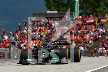 2021-07-04 - 44 HAMILTON Lewis (gbr), Mercedes AMG F1 GP W12 E Performance, action during the Formula 1 Grosser Preis Von Osterreich 2021, 2021 Austrian Grand Prix, 9th round of the 2021 FIA Formula One World Championship from July 2 to 4, 2021 on the Red Bull Ring, in Spielberg, Austria - Photo Joao Filipe / DPPI - FORMULA 1 GROSSER PREIS VON OSTERREICH 2021, 2021 AUSTRIAN GRAND PRIX - FORMULA 1 - MOTORS