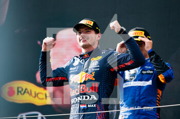 2021-07-04 - VERSTAPPEN Max (ned), Red Bull Racing Honda RB16B, portrait podium during the Formula 1 Grosser Preis Von Osterreich 2021, 2021 Austrian Grand Prix, 9th round of the 2021 FIA Formula One World Championship from July 2 to 4, 2021 on the Red Bull Ring, in Spielberg, Austria - Photo Joao Filipe / DPPI - FORMULA 1 GROSSER PREIS VON OSTERREICH 2021, 2021 AUSTRIAN GRAND PRIX - FORMULA 1 - MOTORS