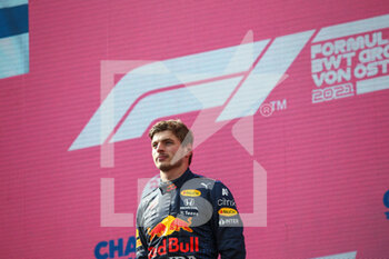 2021-07-04 - VERSTAPPEN Max (ned), Red Bull Racing Honda RB16B, portrait, podium during the Formula 1 Grosser Preis Von Osterreich 2021, 2021 Austrian Grand Prix, 9th round of the 2021 FIA Formula One World Championship from July 2 to 4, 2021 on the Red Bull Ring, in Spielberg, Austria - Photo Joao Filipe / DPPI - FORMULA 1 GROSSER PREIS VON OSTERREICH 2021, 2021 AUSTRIAN GRAND PRIX - FORMULA 1 - MOTORS