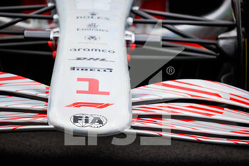 2021-07-15 - 2022 car launch, front wing, aileron, during the Formula 1 Pirelli British Grand Prix 2021, 10th round of the 2021 FIA Formula One World Championship from July 16 to 18, 2021 on the Silverstone Circuit, in Silverstone, United Kingdom - Photo Antonin Vincent / DPPI - FORMULA 1 PIRELLI BRITISH GRAND PRIX 2021 - FORMULA 1 - MOTORS