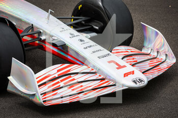 2021-07-15 - 2022 car launch, mechanical detail, front wing during the Formula 1 Pirelli British Grand Prix 2021, 10th round of the 2021 FIA Formula One World Championship from July 16 to 18, 2021 on the Silverstone Circuit, in Silverstone, United Kingdom - Photo Antonin Vincent / DPPI - FORMULA 1 PIRELLI BRITISH GRAND PRIX 2021 - FORMULA 1 - MOTORS