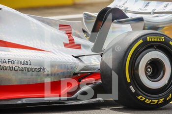 2021-07-15 - New F1 2022 car reveal rear suspension mechanical detail during the Formula 1 Pirelli British Grand Prix 2021, 10th round of the 2021 FIA Formula One World Championship from July 16 to 18, 2021 on the Silverstone Circuit, in Silverstone, United Kingdom - Photo Xavi Bonilla / DPPI - FORMULA 1 PIRELLI BRITISH GRAND PRIX 2021 - FORMULA 1 - MOTORS