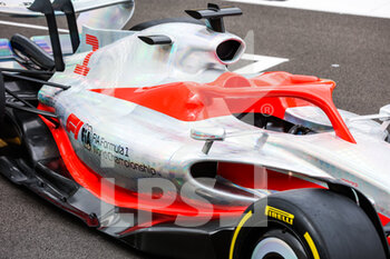 2021-07-15 - 2022 car launch, mechanical detail during the Formula 1 Pirelli British Grand Prix 2021, 10th round of the 2021 FIA Formula One World Championship from July 16 to 18, 2021 on the Silverstone Circuit, in Silverstone, United Kingdom - Photo Antonin Vincent / DPPI - FORMULA 1 PIRELLI BRITISH GRAND PRIX 2021 - FORMULA 1 - MOTORS