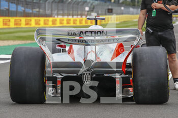 2021-07-15 - New F1 2022 car reveal rear wing, aileron, aerodynamic detail during the Formula 1 Pirelli British Grand Prix 2021, 10th round of the 2021 FIA Formula One World Championship from July 16 to 18, 2021 on the Silverstone Circuit, in Silverstone, United Kingdom - Photo Xavi Bonilla / DPPI - FORMULA 1 PIRELLI BRITISH GRAND PRIX 2021 - FORMULA 1 - MOTORS