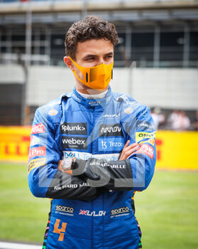 2021-07-15 - NORRIS Lando (gbr), McLaren MCL35M, portrait during the Formula 1 Pirelli British Grand Prix 2021, 10th round of the 2021 FIA Formula One World Championship from July 16 to 18, 2021 on the Silverstone Circuit, in Silverstone, United Kingdom - Photo Antonin Vincent / DPPI - FORMULA 1 PIRELLI BRITISH GRAND PRIX 2021 - FORMULA 1 - MOTORS