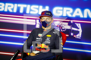 2021-07-17 - VERSTAPPEN Max (ned), Red Bull Racing Honda RB16B, portrait, press conference of the sprint race during the Formula 1 Pirelli British Grand Prix 2021, 10th round of the 2021 FIA Formula One World Championship from July 16 to 18, 2021 on the Silverstone Circuit, in Silverstone, United Kingdom - Photo Xavi Bonilla / DPPI - FORMULA 1 PIRELLI BRITISH GRAND PRIX 2021 - FORMULA 1 - MOTORS
