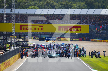 2021-07-18 - Starting grid during the Formula 1 Pirelli British Grand Prix 2021, 10th round of the 2021 FIA Formula One World Championship from July 16 to 18, 2021 on the Silverstone Circuit, in Silverstone, United Kingdom - Photo Xavi Bonilla / DPPI - FORMULA 1 PIRELLI BRITISH GRAND PRIX 2021 - FORMULA 1 - MOTORS