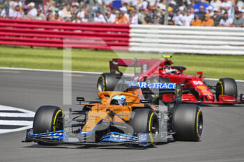 2021-07-18 - 03 RICCIARDO Daniel (aus), McLaren MCL35M, action during the Formula 1 Pirelli British Grand Prix 2021, 10th round of the 2021 FIA Formula One World Championship from July 16 to 18, 2021 on the Silverstone Circuit, in Silverstone, United Kingdom - Photo DPPI - FORMULA 1 PIRELLI BRITISH GRAND PRIX 2021 - FORMULA 1 - MOTORS