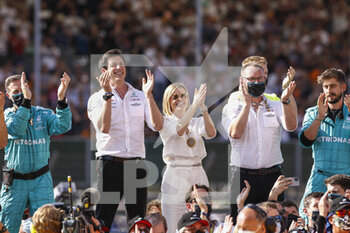 2021-07-18 - WOLFF Toto (aut), Team Principal & CEO Mercedes AMG F1 GP, portrait and Susie Wolff during the Formula 1 Pirelli British Grand Prix 2021, 10th round of the 2021 FIA Formula One World Championship from July 16 to 18, 2021 on the Silverstone Circuit, in Silverstone, United Kingdom - Photo DPPI - FORMULA 1 PIRELLI BRITISH GRAND PRIX 2021 - FORMULA 1 - MOTORS
