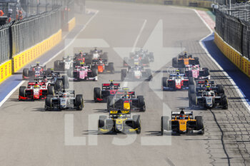 2020-09-27 - Start during the 10th round of the 2020 FIA Formula 2 Championship from from September 25 to 27, 2020 on the Sochi Autodrom, in Sochi, Russia - Photo Fran.ois Flamand / DPPI - 10TH ROUND OF THE 2020 FIA FORMULA 2 CHAMPIONSHIP - FORMULA 2 - MOTORS