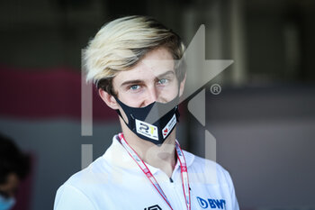 2020-11-27 - Pourchaire ThÃ©o (fra), BWT HWA Racelab, Dallara F2 2018, portait during the 11th round of the 2020 FIA Formula 2 Championship from November 27 to 29, 2020 on the Bahrain International Circuit, in Sakhir, Bahrain - Photo Sebastian Rozendaal / Dutch Photo Agency / DPPI - 11TH ROUND OF THE 2020 FIA FORMULA 2 CHAMPIONSHIP - FRIDAY - FORMULA 2 - MOTORS