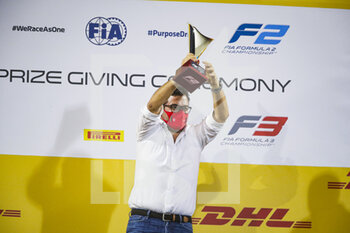 2020-12-06 - René Rosin, Prema Team Manager, during the F2 & F3 Prize giving Ceremony of the 2020 season, December 6, 2020 on the Bahrain International Circuit, in Sakhir, Bahrain - Photo Florent Gooden / DPPI - 12TH ROUND OF THE 2020 FIA FORMULA 2 CHAMPIONSHIP - SUNDAY - FORMULA 2 - MOTORS