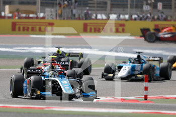 2021-03-28 - 03 Zhou Guanyu (chn), UNI-Virtuosi Racing, Dallara F2, action during the 1st round of the 2021 FIA Formula 2 Championship from March 26 to 28, 2021 on the Bahrain International Circuit, in Sakhir, Bahrain - Photo Frédéric Le Floc?h / DPPI - 1ST ROUND OF THE 2021 FIA FORMULA 2 CHAMPIONSHIP - FORMULA 2 - MOTORS