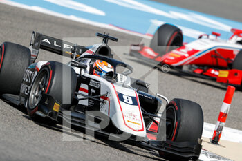 2021-03-28 - 09 Lundgaard Christian (dnk), ART Grand Prix, Dallara F2, action during the 1st round of the 2021 FIA Formula 2 Championship from March 26 to 28, 2021 on the Bahrain International Circuit, in Sakhir, Bahrain - Photo Frédéric Le Floc?h / DPPI - 1ST ROUND OF THE 2021 FIA FORMULA 2 CHAMPIONSHIP - FORMULA 2 - MOTORS