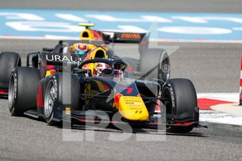 2021-03-28 - 07 Lawson Liam (nzl), Hitech Grand Prix, Dallara F2, action during the 1st round of the 2021 FIA Formula 2 Championship from March 26 to 28, 2021 on the Bahrain International Circuit, in Sakhir, Bahrain - Photo Frédéric Le Floc?h / DPPI - 1ST ROUND OF THE 2021 FIA FORMULA 2 CHAMPIONSHIP - FORMULA 2 - MOTORS
