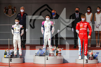 2021-05-22 - HADJAR Isack, R-ace GP, portrait, podium with MALONEY Zane and ARON Paul during the 3rd round of the 2021 Formula Regional European Championship by Alpine at Monaco, from May 21 to 23, 2021 - Photo Florent Gooden / DPPI - 2021 FORMULA REGIONAL EUROPEAN CHAMPIONSHIP BY ALPINE AT MONACO - FORMULA 2 - MOTORS