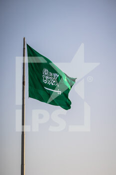 2021-02-24 - flag during the 2021 Diriyah ePrix, 1st round of the 2020â21 Formula E World Championship, on the Riyadh Street Circuit from February 25 to 27, in Riyadh, Saudi Arabia - Photo Germain Hazard / DPPI - 2021 DIRIYAH EPRIX, 1ST ROUND OF THE FORMULA E WORLD CHAMPIONSHIP - FORMULA E - MOTORS