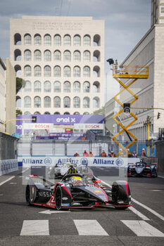 2021-04-10 - 22 Rowland Oliver (gbr), Nissan e.dams, Nissan IM02, action during the 2021 Rome ePrix, 3rd round of the 2020-21 Formula E World Championship, on the Circuito Cittadino dell'EUR from April 9 to 11, in Rome, Italy - Photo François Flamand / DPPI - 2021 ROME EPRIX, 3RD ROUND OF THE 2020-21 FORMULA E WORLD CHAMPIONSHIP - FORMULA E - MOTORS