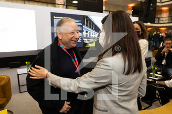2021-04-10 - TODT Jean (fra) FIA President, portrait, Virginia Raggi, Mayor of Rome during the 2021 Rome ePrix, 3rd round of the 2020-21 Formula E World Championship, on the Circuito Cittadino dell'EUR from April 9 to 11, in Rome, Italy - Photo Germain Hazard / DPPI - 2021 ROME EPRIX, 3RD ROUND OF THE 2020-21 FORMULA E WORLD CHAMPIONSHIP - FORMULA E - MOTORS