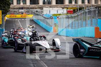 2021-04-10 - 36 Lotterer André (ger), TAG Heuer Porsche Formula E Team, Porsche 99X Electric, action 20 Evans Mitch (nzl), Jaguar Racing, Jaguar I-Type 5, action during the 2021 Rome ePrix, 3rd round of the 2020-21 Formula E World Championship, on the Circuito Cittadino dell'EUR from April 9 to 11, in Rome, Italy - Photo Germain Hazard / DPPI - 2021 ROME EPRIX, 3RD ROUND OF THE 2020-21 FORMULA E WORLD CHAMPIONSHIP - FORMULA E - MOTORS
