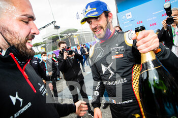 2021-04-10 - VERGNE Jean-Eric (fra), DS Techeetah, DS E-Tense FE20, portrait podium during the 2021 Rome ePrix, 3rd round of the 2020-21 Formula E World Championship, on the Circuito Cittadino dell'EUR from April 9 to 11, in Rome, Italy - Photo Germain Hazard / DPPI - 2021 ROME EPRIX, 3RD ROUND OF THE 2020-21 FORMULA E WORLD CHAMPIONSHIP - FORMULA E - MOTORS