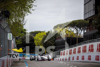 2021-04-11 - 36 Lotterer André (ger), TAG Heuer Porsche Formula E Team, Porsche 99X Electric, action full course yellow drapeaux flag during the 2021 Rome ePrix, 4th round of the 2020-21 Formula E World Championship, on the Circuito Cittadino dell'EUR from April 9 to 11, in Rome, Italy - Photo Germain Hazard / DPPI - 2021 ROME EPRIX, 4TH ROUND OF THE 2020-21 FORMULA E WORLD CHAMPIONSHIP - FORMULA E - MOTORS