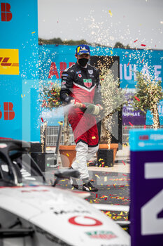 2021-04-25 - LOTTERER André (ger), TAG Heuer Porsche Formula E Team, Porsche 99X Electric, portrait podium during the 2021 Valencia ePrix, 3rd meeting of the 2020-21 Formula E World Championship, on the Circuit Ricardo Tormo from April 23 to 25, in Valencia, Spain - Photo Germain Hazard / DPPI - 2021 VALENCIA EPRIX, 3RD MEETING OF THE 2020-21 FORMULA E WORLD CHAMPIONSHIP - FORMULA E - MOTORS