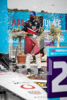 2021-04-25 - LOTTERER André (ger), TAG Heuer Porsche Formula E Team, Porsche 99X Electric, portrait podium during the 2021 Valencia ePrix, 3rd meeting of the 2020-21 Formula E World Championship, on the Circuit Ricardo Tormo from April 23 to 25, in Valencia, Spain - Photo Germain Hazard / DPPI - 2021 VALENCIA EPRIX, 3RD MEETING OF THE 2020-21 FORMULA E WORLD CHAMPIONSHIP - FORMULA E - MOTORS