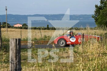 2021-06-16 - A car passes by the Bolsena Lake in during the second leg of the Mille Miglia 2021  on june 17, 2021 in Bolsena, Italy. Photo by Umberto Favretto/New Reporter - MILLE MIGLIA 2021  - HISTORIC - MOTORS