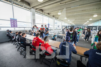 2021-06-18 - media pen during the 2021 Puebla ePrix, 5th meeting of the 2020-21 Formula E World Championship, on the Autodromo Miguel E. Abed from June 18 to 20, in Puebla, Mexico - Photo Germain Hazard / DPPI - 2021 PUEBLA EPRIX, 5TH MEETING OF THE 2020-21 FORMULA E WORLD CHAMPIONSHIP - FORMULA E - MOTORS