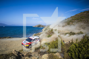 2020-09-19 - 32 SARRAZIN Stephane, PARENT Kevin, Hyundai i20 R5, WRC 3, action during the 2020 Rally of Turkey, 5th round of the 2020 FIA WRC Championship from September 18 to 20, 2020 at Marmaris, Mugla in Turkey - Photo Gregory Lenormand / DPPI - RALLY OF TURKEY, 5TH ROUND OF THE 2020 FIA WRC - SATURDAY - RALLY - MOTORS