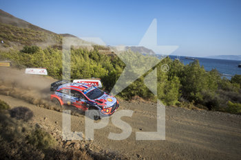 2020-09-19 - 09 LOEB Sebastien (FRA), ELENA Daniel (MCO), Hyundai i20 Coupe WRC, Hyundai Shell Mobis WRT, action during the 2020 Rally of Turkey, 5th round of the 2020 FIA WRC Championship from September 18 to 20, 2020 at Marmaris, Mugla in Turkey - Photo Gregory Lenormand / DPPI - RALLY OF TURKEY, 5TH ROUND OF THE 2020 FIA WRC - SATURDAY - RALLY - MOTORS