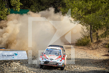 2020-09-20 - 33 EVANS Elfyn (GBR), MARTIN Scott (GBR), Toyota Yaris WRC, Toyota Gazoo Racing WRT, action during the 2020 Rally of Turkey, 5th round of the 2020 FIA WRC Championship from September 18 to 20, 2020 at Marmaris, Mugla in Turkey - Photo Gregory Lenormand / DPPI - RALLY OF TURKEY, 5TH ROUND OF THE 2020 FIA WRC - RALLY - MOTORS