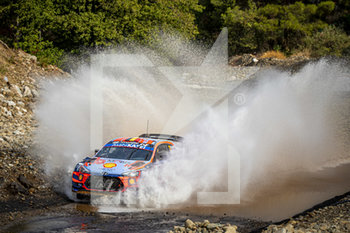 2020-09-20 - 11 NEUVILLE Thierry (BEL), GILSOUL Nicolas (BEL), Hyundai i20 Coupe WRC, Hyundai Shell Mobis WRT, action during the 2020 Rally of Turkey, 5th round of the 2020 FIA WRC Championship from September 18 to 20, 2020 at Marmaris, Mugla in Turkey - Photo Gregory Lenormand / DPPI - RALLY OF TURKEY, 5TH ROUND OF THE 2020 FIA WRC - RALLY - MOTORS