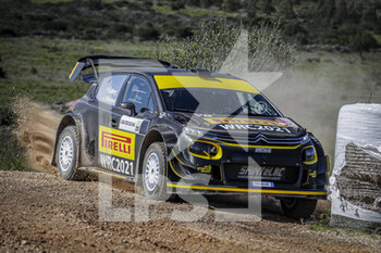 2020-10-08 - 21 SOLBERG Peter (NOR), MIKKELSEN Andreas (NOR), SAINTELOC JUNIOR TEAM, Citroen C3 WRC, action during the 2020 Rally Italia Sardegna, 6th round of the 2020 FIA WRC Championship from October 8 to 11, 2020 at Alghero, Sardegna in Italy - Photo Paulo Maria / DPPI - RALLY DI SARDEGNA - 6TH ROUND OF THE 2020 FIA WRC CHAMPIONSHIP - RALLY - MOTORS