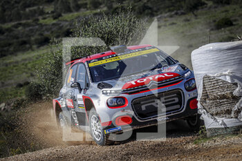2020-10-08 - 24 OSTBERG Mads (NOR), ERIKSEN Torstein (NOR), Citroen C3 R5, PH Sport WRC 2, action during the 2020 Rally Italia Sardegna, 6th round of the 2020 FIA WRC Championship from October 8 to 11, 2020 at Alghero, Sardegna in Italy - Photo Paulo Maria / DPPI - RALLY DI SARDEGNA - 6TH ROUND OF THE 2020 FIA WRC CHAMPIONSHIP - RALLY - MOTORS