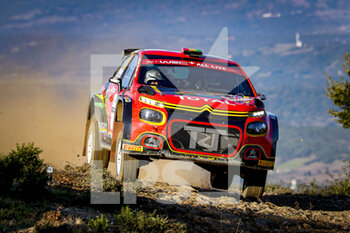 2020-10-09 - 29 Marco BULACIA WILKINSON (bol), Marcelo DER OHANNESIAN (arg), CITROEN C3, WRC 3, action during the 2020 Rally Italia Sardegna, 6th round of the 2020 FIA WRC Championship from October 8 to 11, 2020 at Alghero, Sardegna in Italy - Photo Paulo Maria / DPPI - RALLY OF SARDEGNA - 6TH ROUND OF THE 2020 FIA WRC CHAMPIONSHIP - RALLY - MOTORS