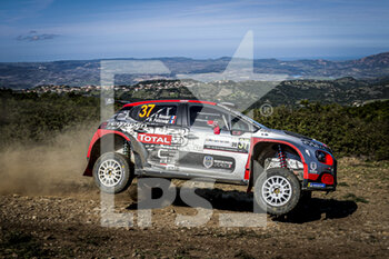 2020-10-09 - 37 ROSSEL Yohan, FULCRAND Benoit, Citroen C3 R5, PH Sport, WRC 3, action during the 2020 Rally Italia Sardegna, 6th round of the 2020 FIA WRC Championship from October 8 to 11, 2020 at Alghero, Sardegna in Italy - Photo Paulo Maria / DPPI - RALLY OF SARDEGNA - 6TH ROUND OF THE 2020 FIA WRC CHAMPIONSHIP - RALLY - MOTORS