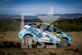 2020-10-09 - 48 Pajari Sami (FIN), SALMINEN M, FORD Fiesta.RC4 Rally4 JWRC, action during the 2020 Rally Italia Sardegna, 6th round of the 2020 FIA WRC Championship from October 8 to 11, 2020 at Alghero, Sardegna in Italy - Photo Paulo Maria / DPPI - RALLY OF SARDEGNA - 6TH ROUND OF THE 2020 FIA WRC CHAMPIONSHIP - RALLY - MOTORS