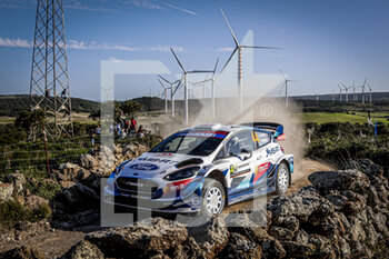 2020-10-09 - 44 GREENSMITH Gus (GBR), EDMONDSON Elliott (GBR), Ford Fiesta WRC, M-Sport Ford WRT, action during the 2020 Rally Italia Sardegna, 6th round of the 2020 FIA WRC Championship from October 8 to 11, 2020 at Alghero, Sardegna in Italy - Photo Paulo Maria / DPPI - RALLY OF SARDEGNA - 6TH ROUND OF THE 2020 FIA WRC CHAMPIONSHIP - RALLY - MOTORS