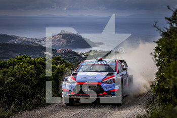 2020-10-10 - 07 LOUBET Pierre-Louis (fra), Vincent LANDAIS (fra), HYUNDAI 2C COMPETITION, HYUNDAI i20 Coupe.. WRC RC1 WRC, action during the 2020 Rally Italia Sardegna, 6th round of the 2020 FIA WRC Championship from October 8 to 11, 2020 at Alghero, Sardegna in Italy - Photo Paulo Maria / DPPI - RALLY DI SARDEGNA - 6TH ROUND OF THE 2020 FIA WRC CHAMPIONSHIP  - RALLY - MOTORS